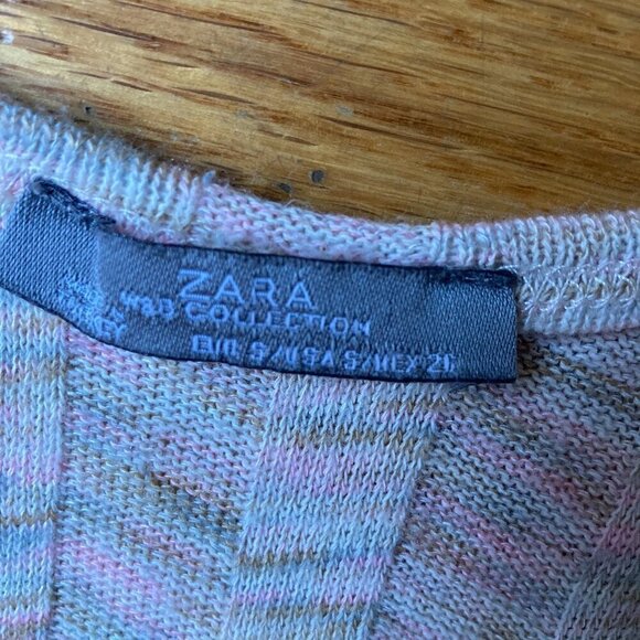 ZARA W&B COLLECTION KNITTED TANK TOP PASTEL ,MIXED COLORS SIZE SMALL - Picture 4 of 5